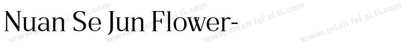 Nuan Se Jun Flower字体转换